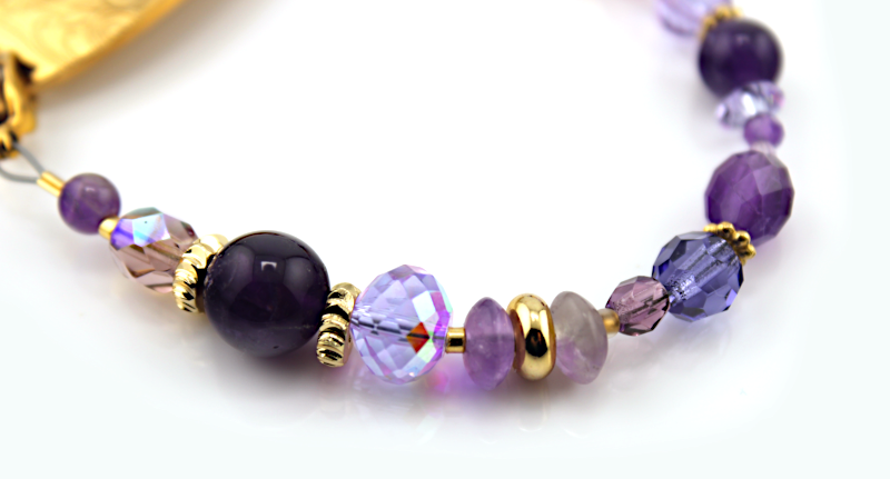 Amethyst Luster Medical ID Bracelet