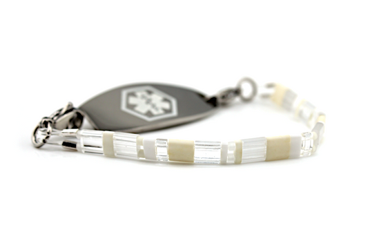 Crystal Cloud Stretch Medical ID Bracelet