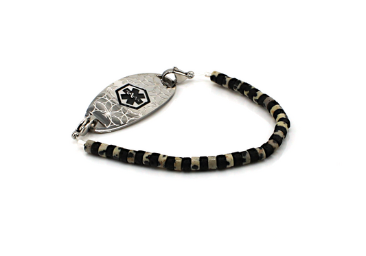 Speckled Midnight Stretch Medical ID Bracelet