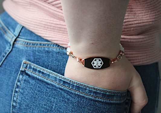 Key to My Heart: Medical ID Charm Bracelet