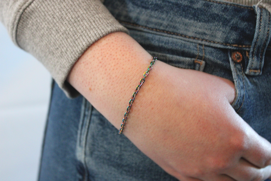 Mystic Stainless Steel Cable Chain Medical ID Bracelet