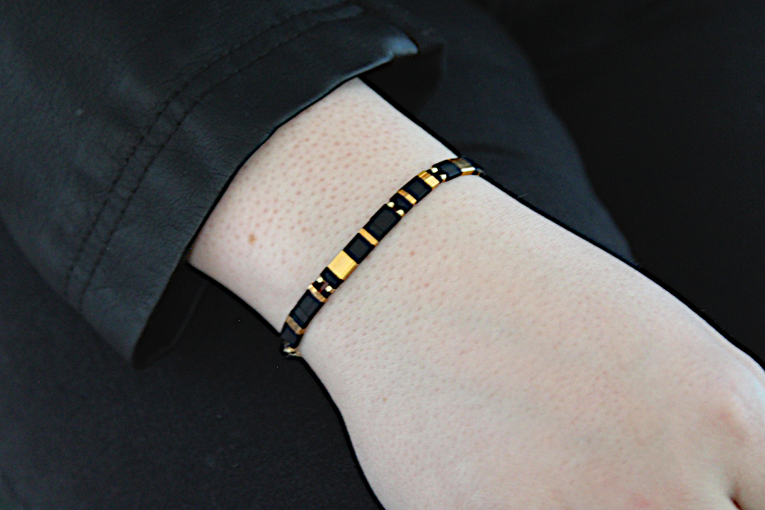 Moonlit Gold Stretch Medical ID Bracelet