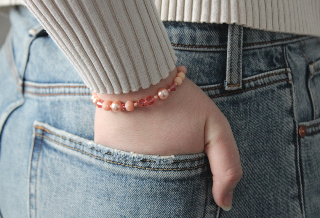 Peach Blossom Medical ID Bracelet