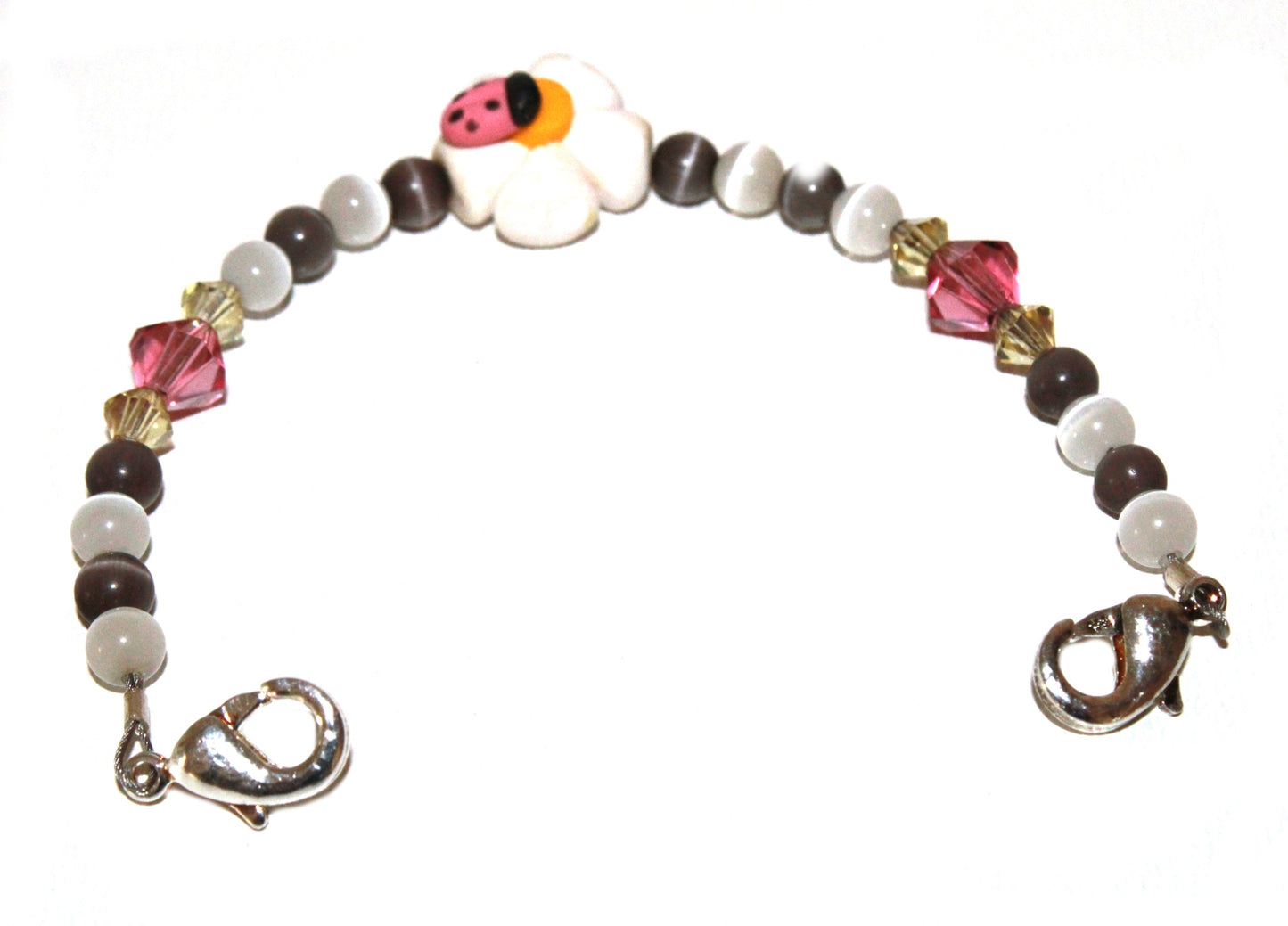 Lucky Ladybug Polymer Clay Medical ID Bracelet