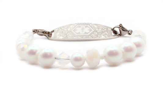 Plush Pearls Medical ID Bracelet