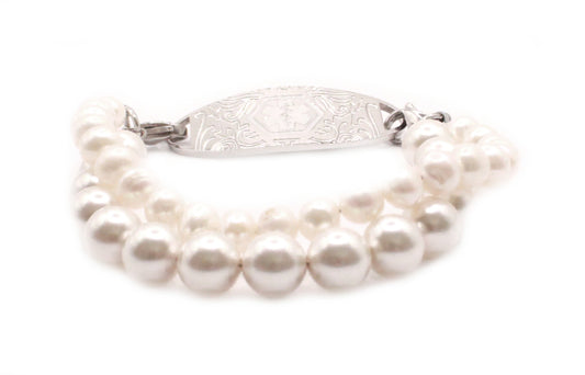 Pretty in Pearls Medical ID Bracelet