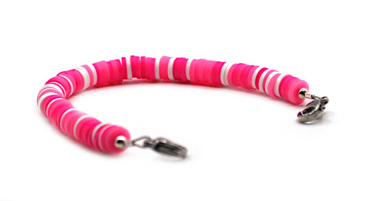 Safe in Pink Stretch Medical ID Bracelet