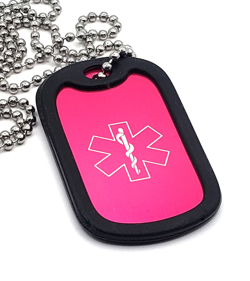 Pink Dog Tag