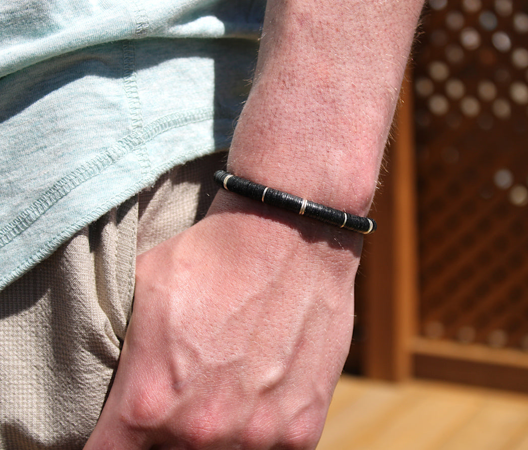 Eclipse Medical ID Bracelet with Heishi Beads