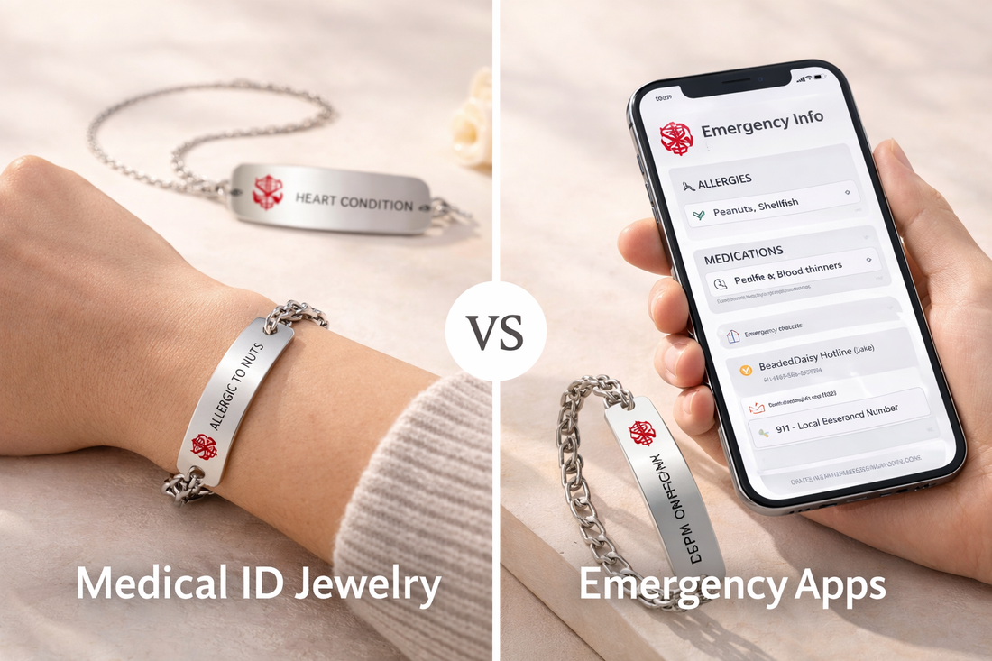 Medical ID vs Emergency Apps: Why Physical Medical Jewelry Still Matters
