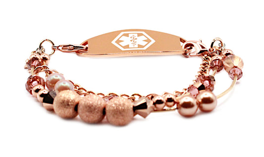 Multi-Layer Rosy Gold Bracelet