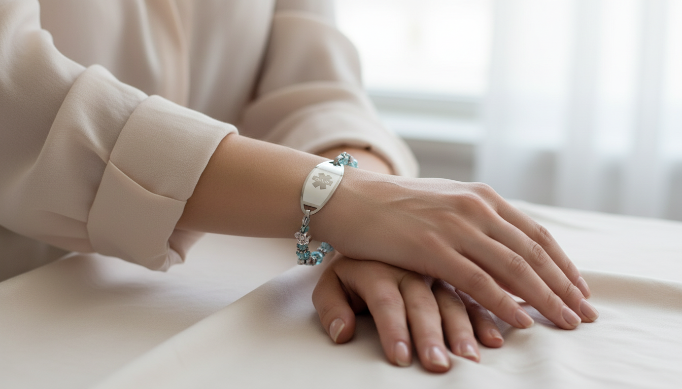 Floral Fantasy Medical ID Bracelet