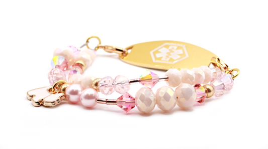 "Pawsitively" Chic Medical ID Charm Bracelet