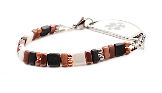 Grace Stretch Beaded Medical ID Bracelet