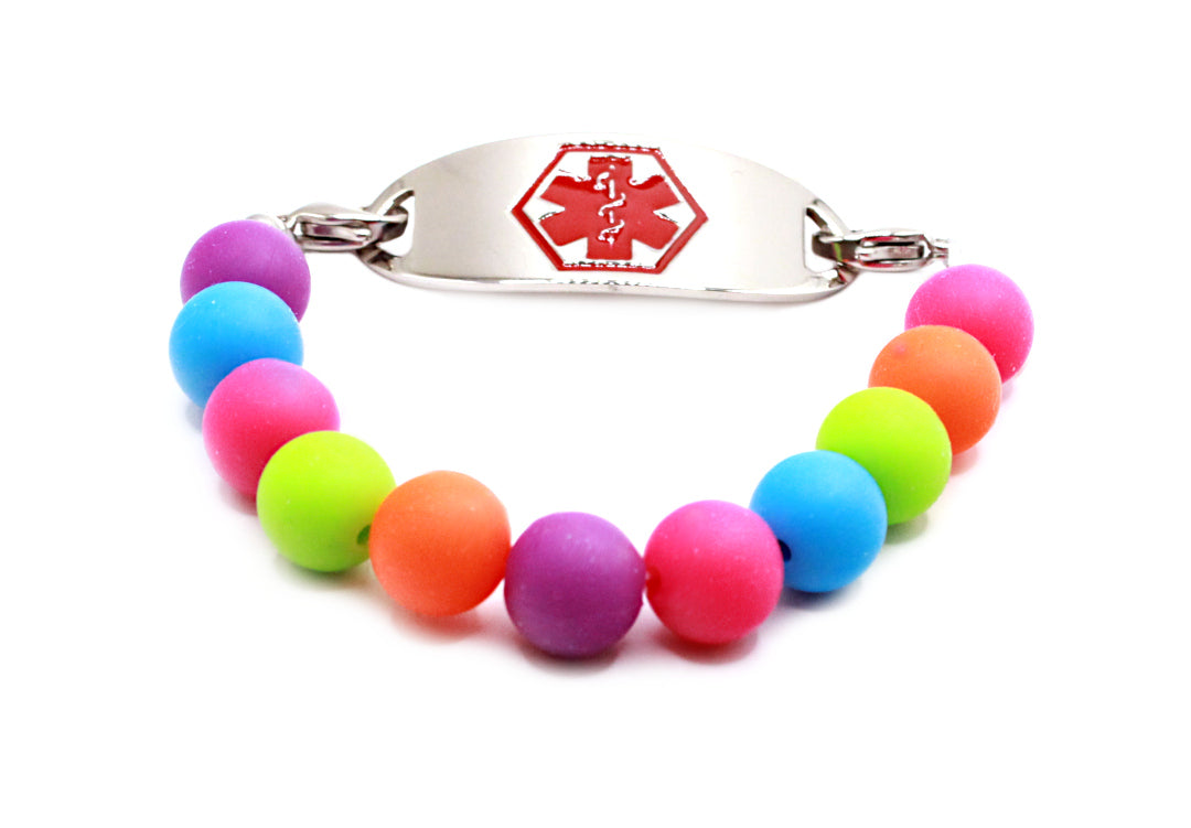 Bubble Burst Stretch Medical ID Bracelet