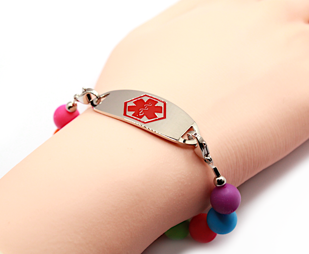 Bubble Burst Stretch Medical ID Bracelet