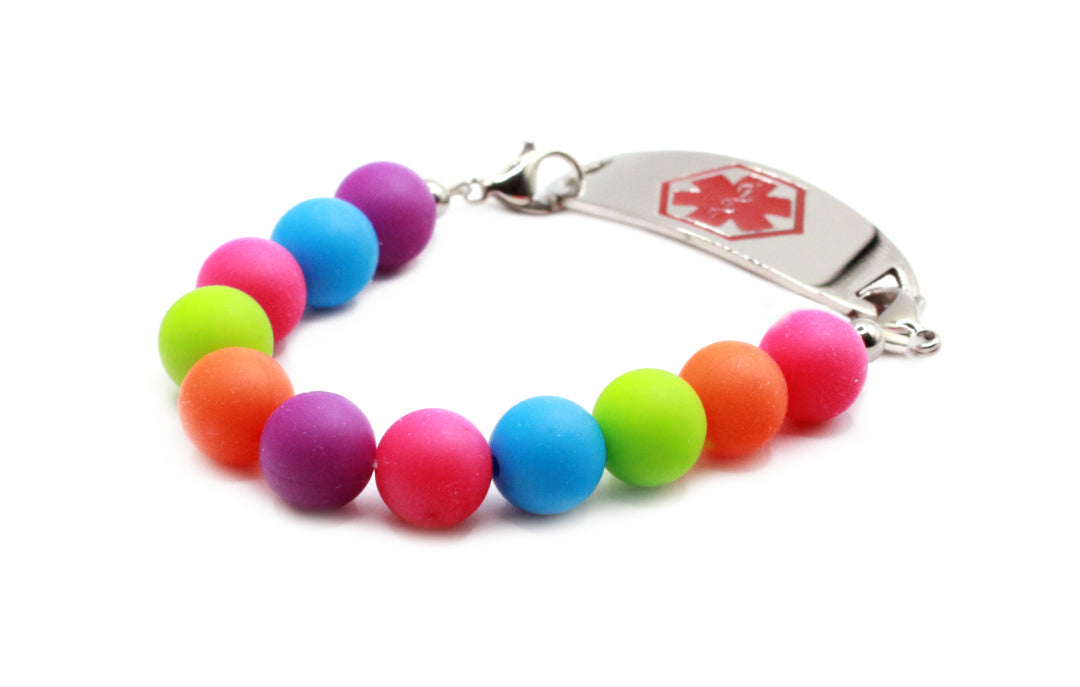 Bubble Burst Stretch Medical ID Bracelet