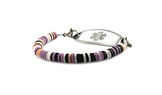 Purple Zebra Medical ID Bracelet