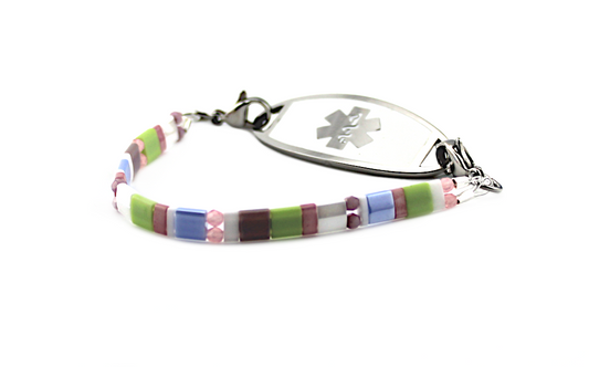 Maribelle in Bloom Stretch Medical ID Bracelet