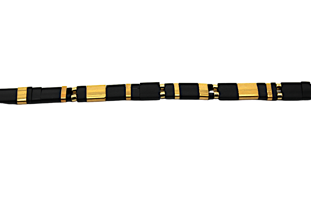 Moonlit Gold Stretch Medical ID Bracelet