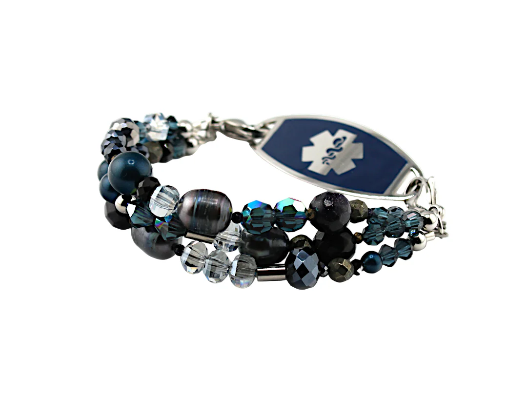 Midnight Tide Medical ID Bracelet