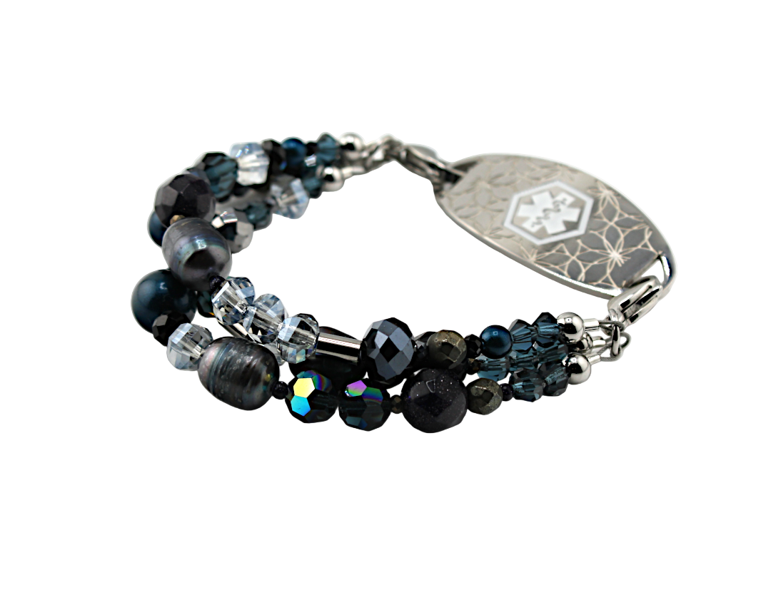 Midnight Tide Medical ID Bracelet