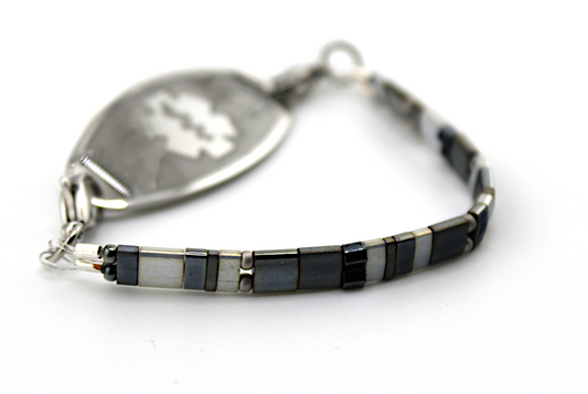 Slate Coast Stretch Medical ID Bracelet