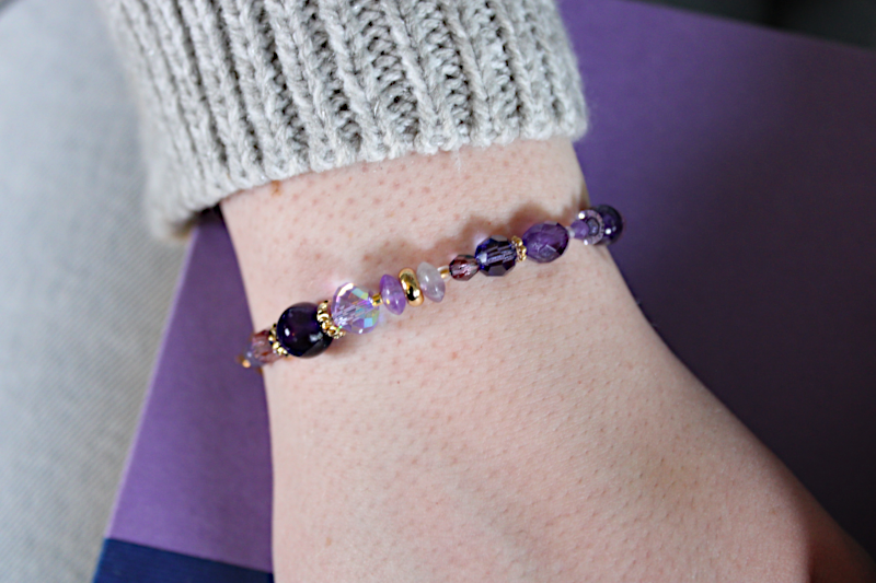 Amethyst Luster Medical ID Bracelet