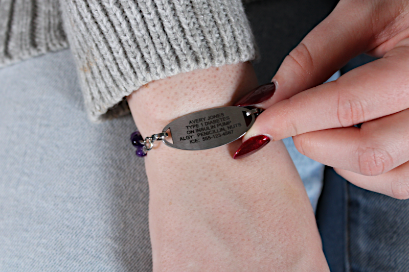 Petal & Stone Medical ID Bracelet