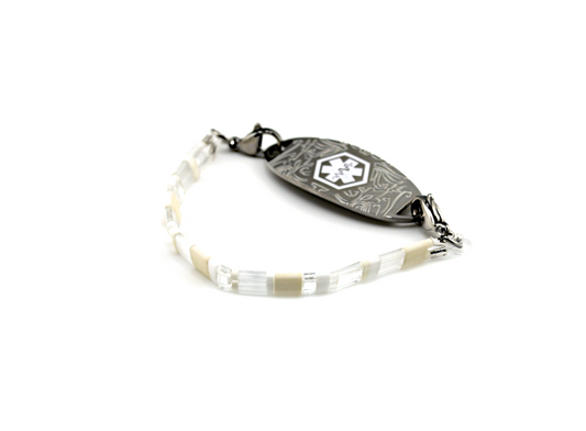 Crystal Cloud Stretch Medical ID Bracelet