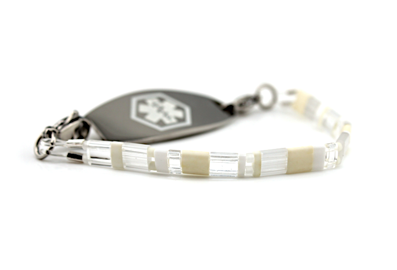 Crystal Cloud Stretch Medical ID Bracelet
