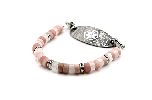 Moonlit Rose Stretch Medical ID Bracelet