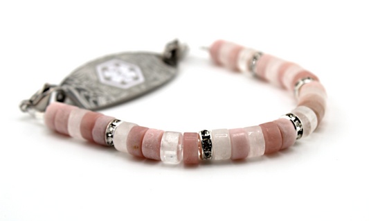 Moonlit Rose Stretch Medical ID Bracelet