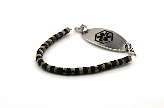 Speckled Midnight Stretch Medical ID Bracelet