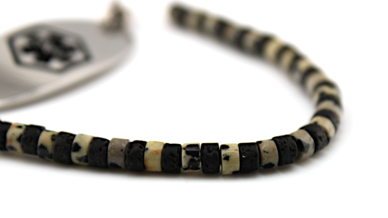 Speckled Midnight Stretch Medical ID Bracelet