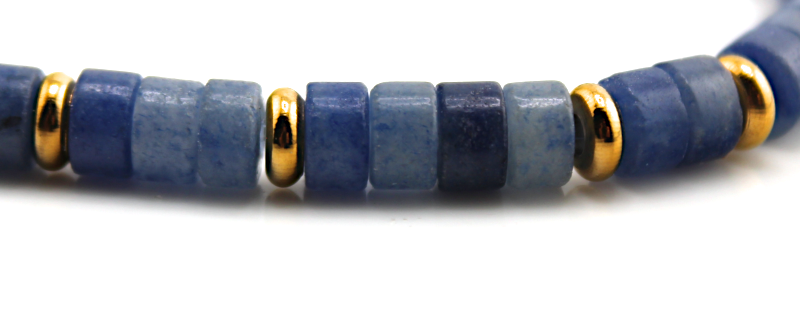 Blue Aura Stretch Medical ID Bracelet