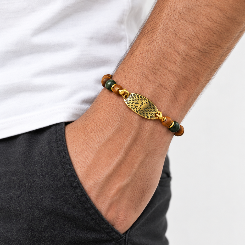 Cedar & Moss Stretch Medical ID Bracelet