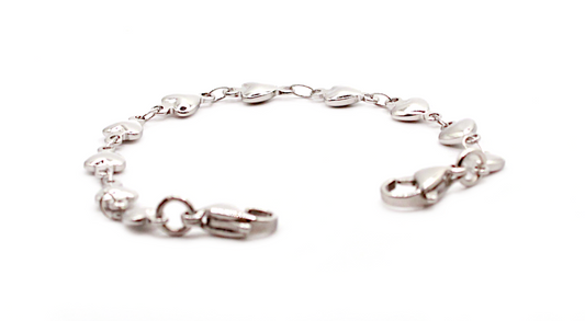 Linked Hearts Stainless Steel Medical ID Bracelet