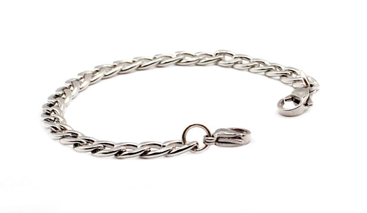 Large Silver Cuban Chain Medical ID Bracelet