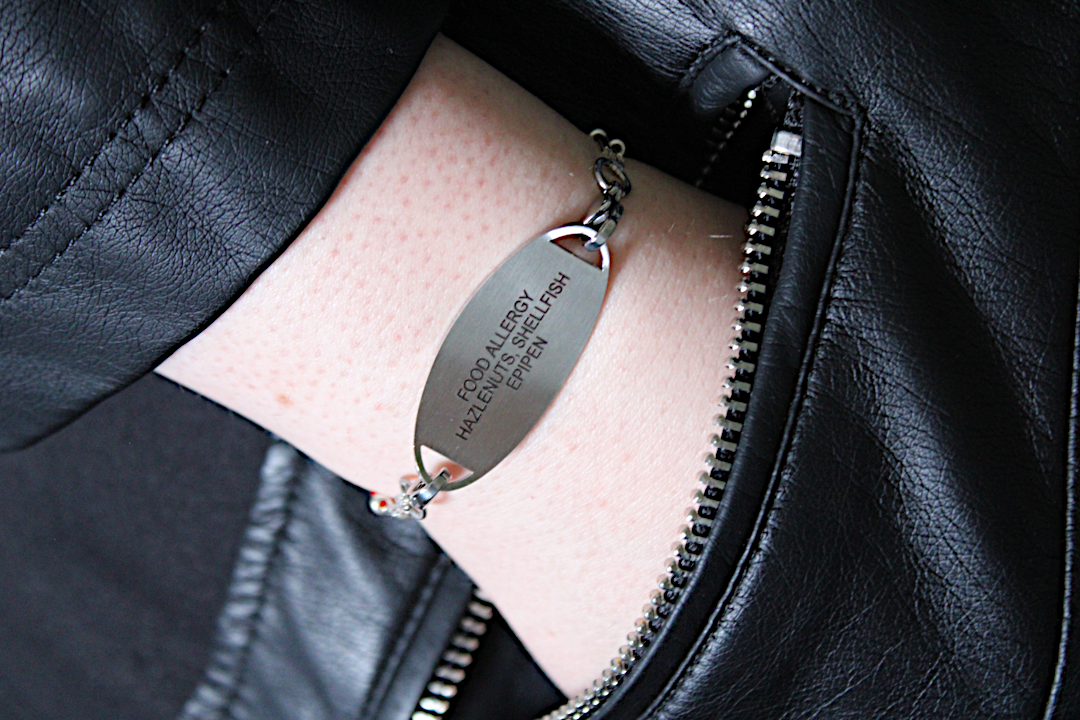 Crimson Shadow Stretch Medical ID Bracelet