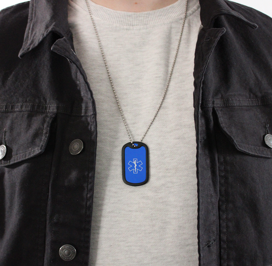 Blue Dog Tag