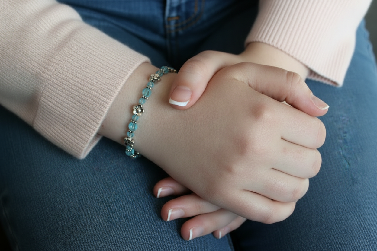 Floral Fantasy Stretch Medical ID Bracelet