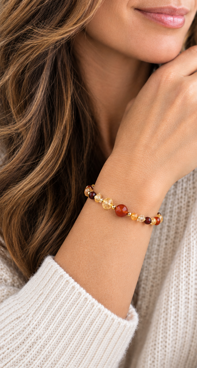 Golden Ember Medical ID Bracelet