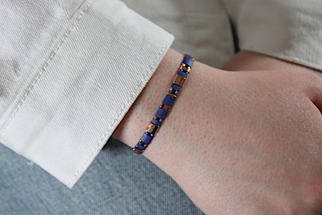 Harbor Rose Stretch Medical ID Bracelet