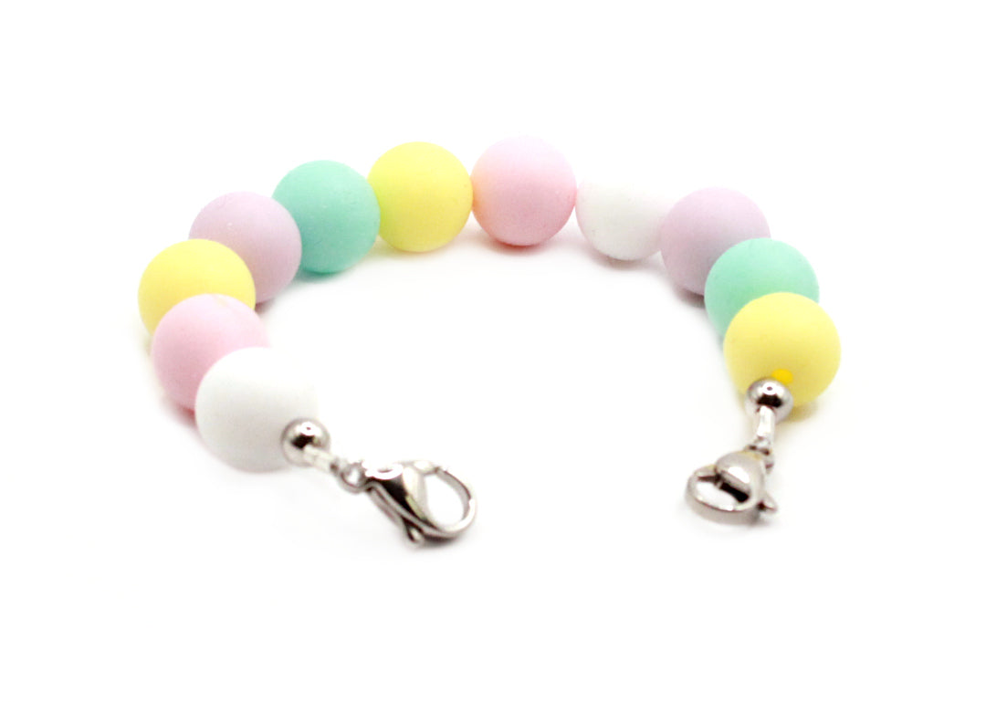 Pastel Pebbles Stretch Medical ID Bracelet