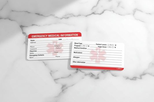 Medical Alert ID Wallet Card