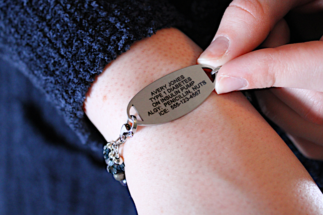 Midnight Tide Medical ID Bracelet