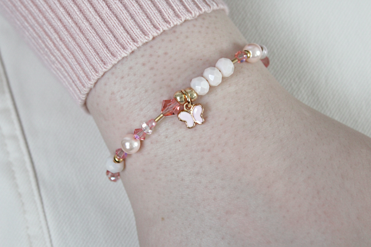 Blush Butterfly Medical ID Bracelet