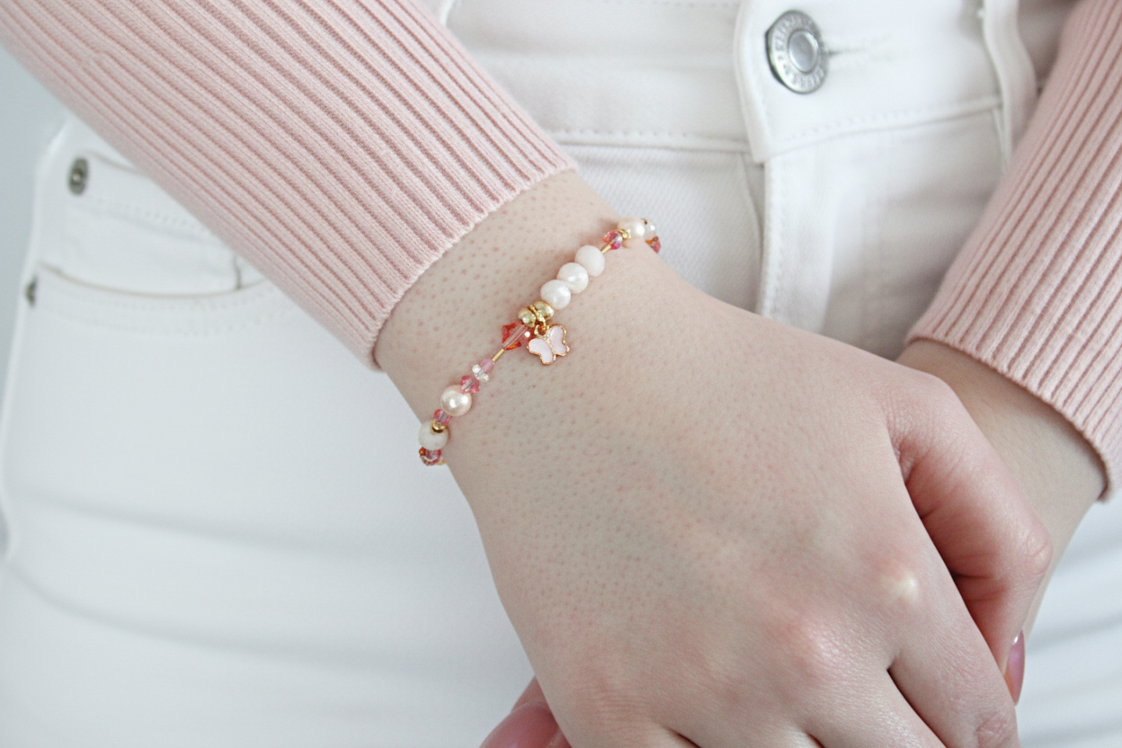 Blush Butterfly Medical ID Bracelet