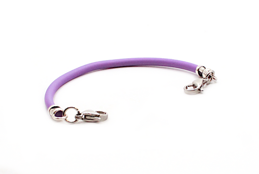 Purple Rubber Sporty Cord Medical ID Bracelet